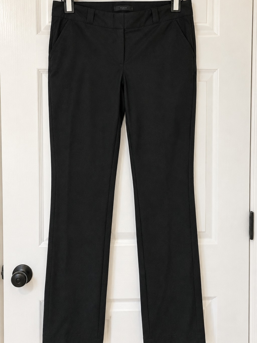 Women's Black Straight-Leg Work Trousers